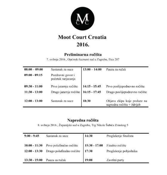 Moot Court Croatia 2016